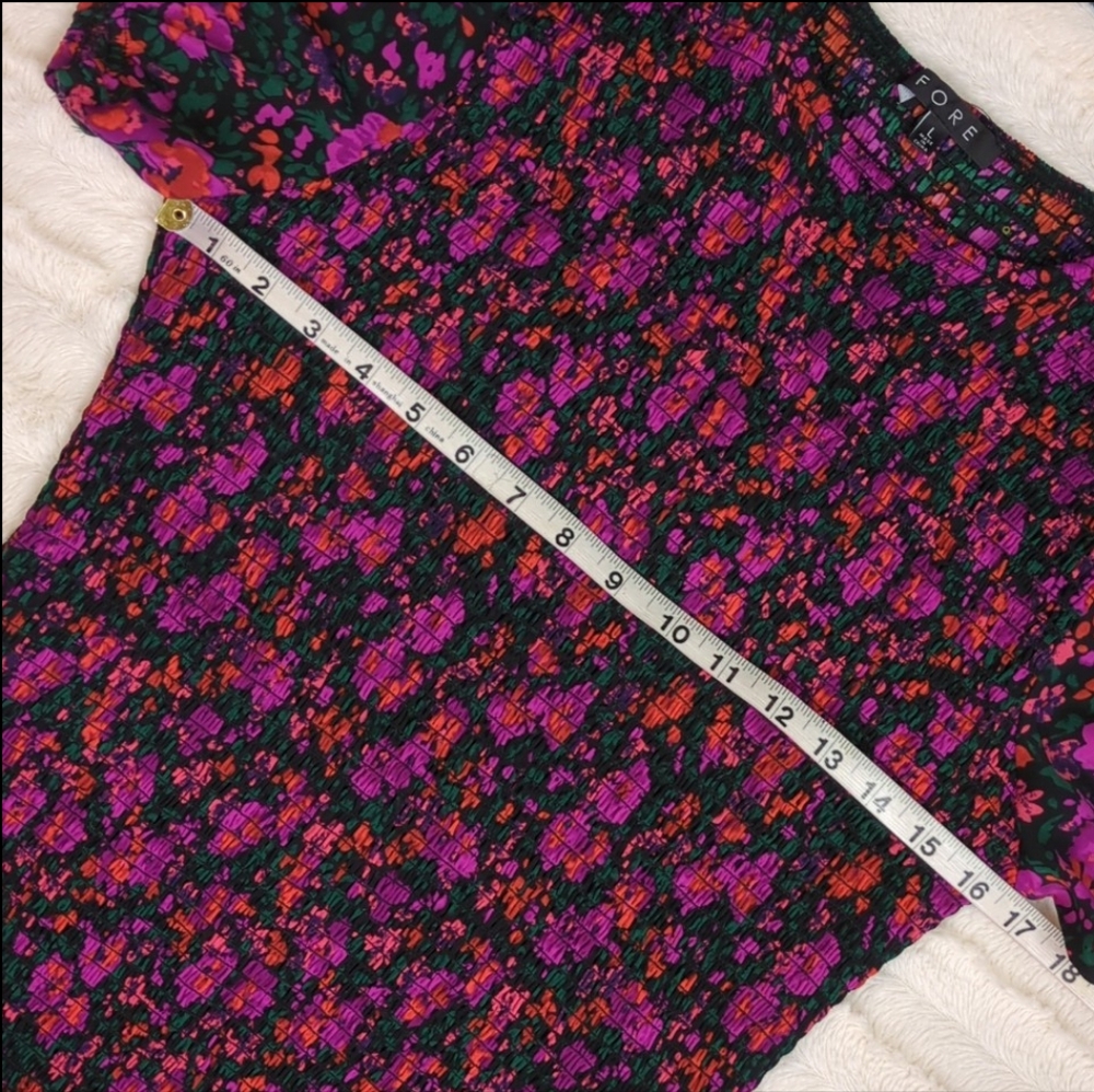 Floral Maxi Dress - Pink and Black - Picture 14 of 16